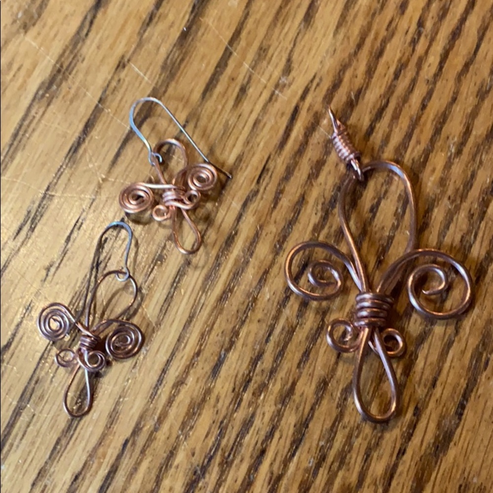 Artisan made copper necklace